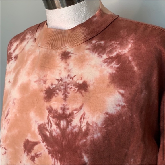 ❌SOLD❌NWT Free People Long sleeve tee Terracotta Tie Dye - Picture 5 of 8